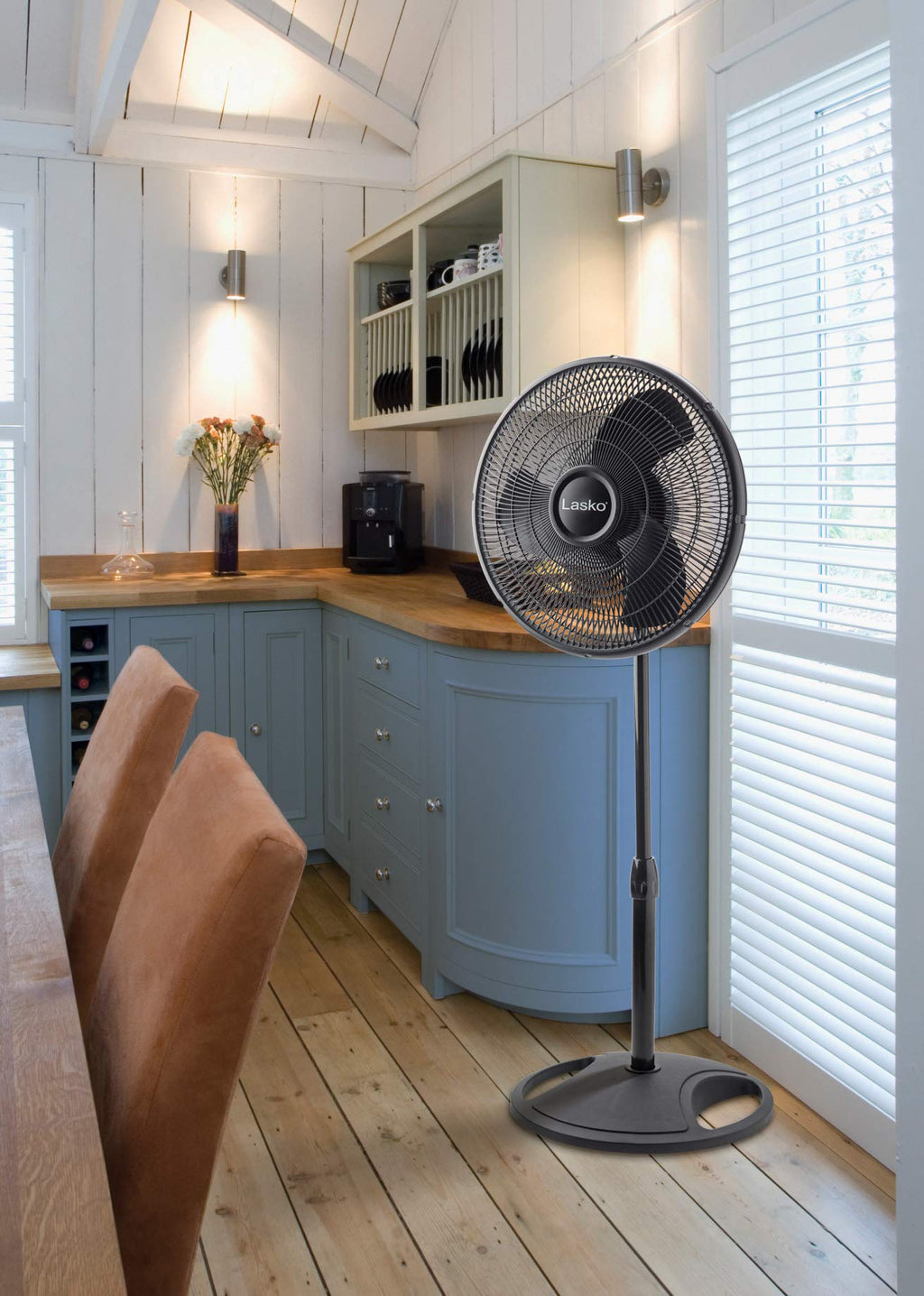 16-inch 3-Speed Oscillating Floor Fan with Adjustable Height E776