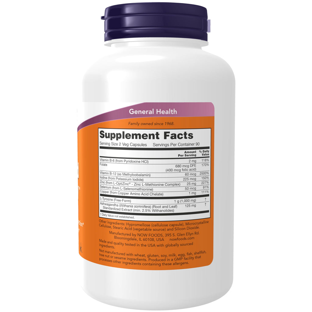 Iodine and Tyrosine 180 Veg Caps H247875