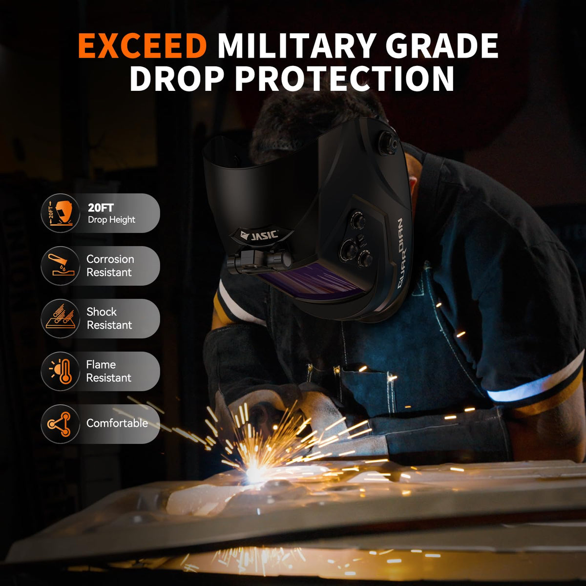 Auto Darkening Welding Helmet with Light U3195