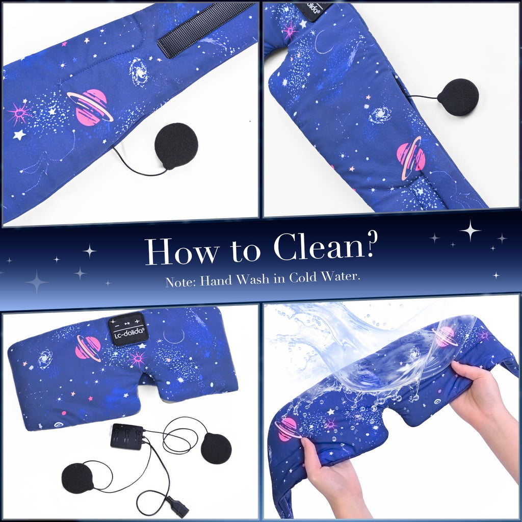 Sleep Mask with Bluetooth Headphones and Silk Sleep Mask Z939507