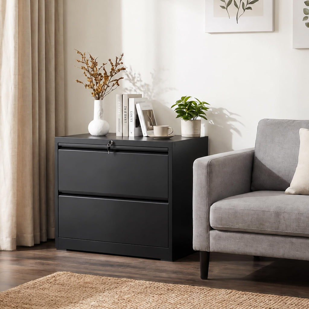 2 Drawer Metal File Cabinet with Lock Q20499