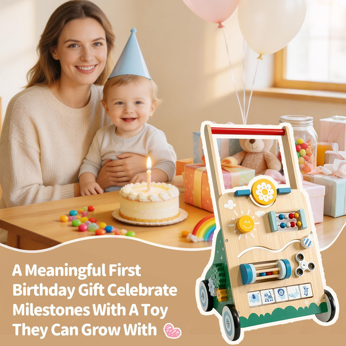 Wooden Baby Walker F7621