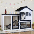 Rabbit Hutch Bunny Cage with Mesh Floor U369610