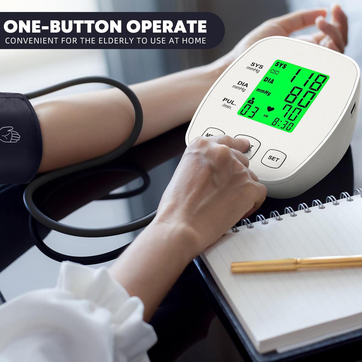 Arm Blood Pressure Monitor with 2 Cuffs W307772