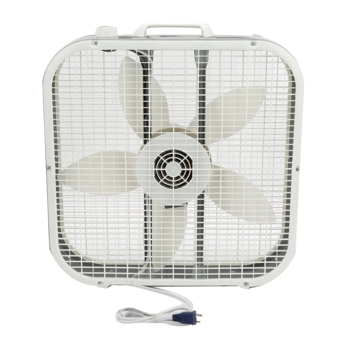 20" 3 Speeds White Portable Floor Fan W405