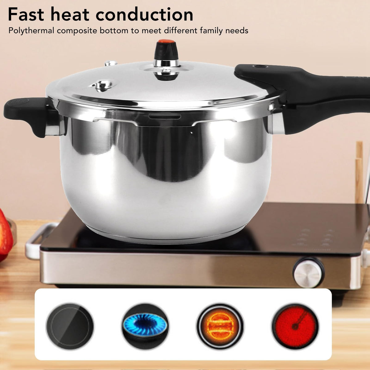 Stainless Steel 3L Pressure Cooker B251859