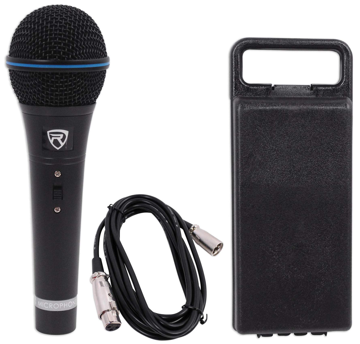 Black Dynamic Cardioid Metal Microphone W30794