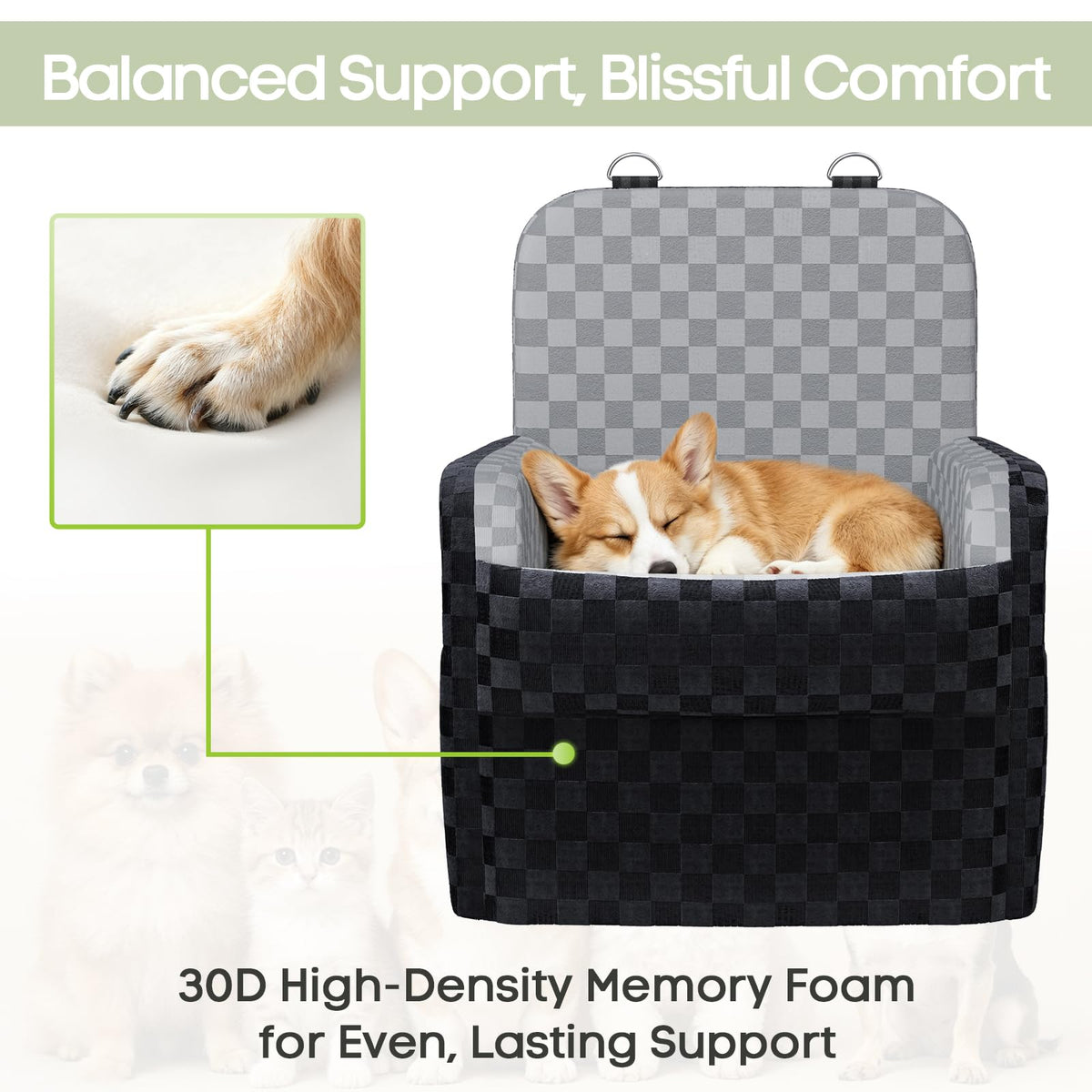 Waterproof Dog Booster Car Seat L127