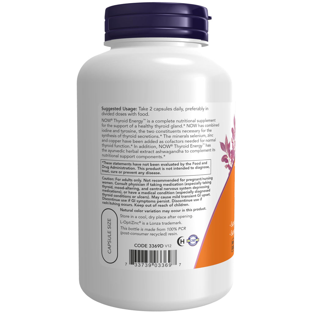 Iodine and Tyrosine 180 Veg Caps H247875