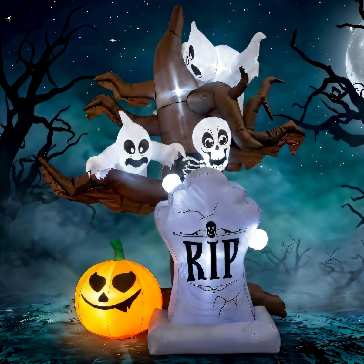 8FT LED Inflatable Halloween Tree J20906