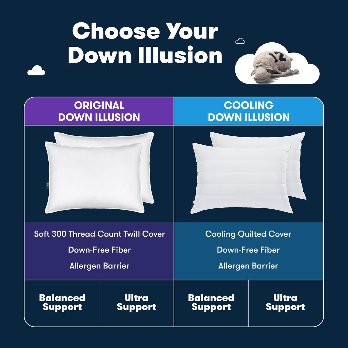 King 2 Pack Cooling Bed Pillows N50356
