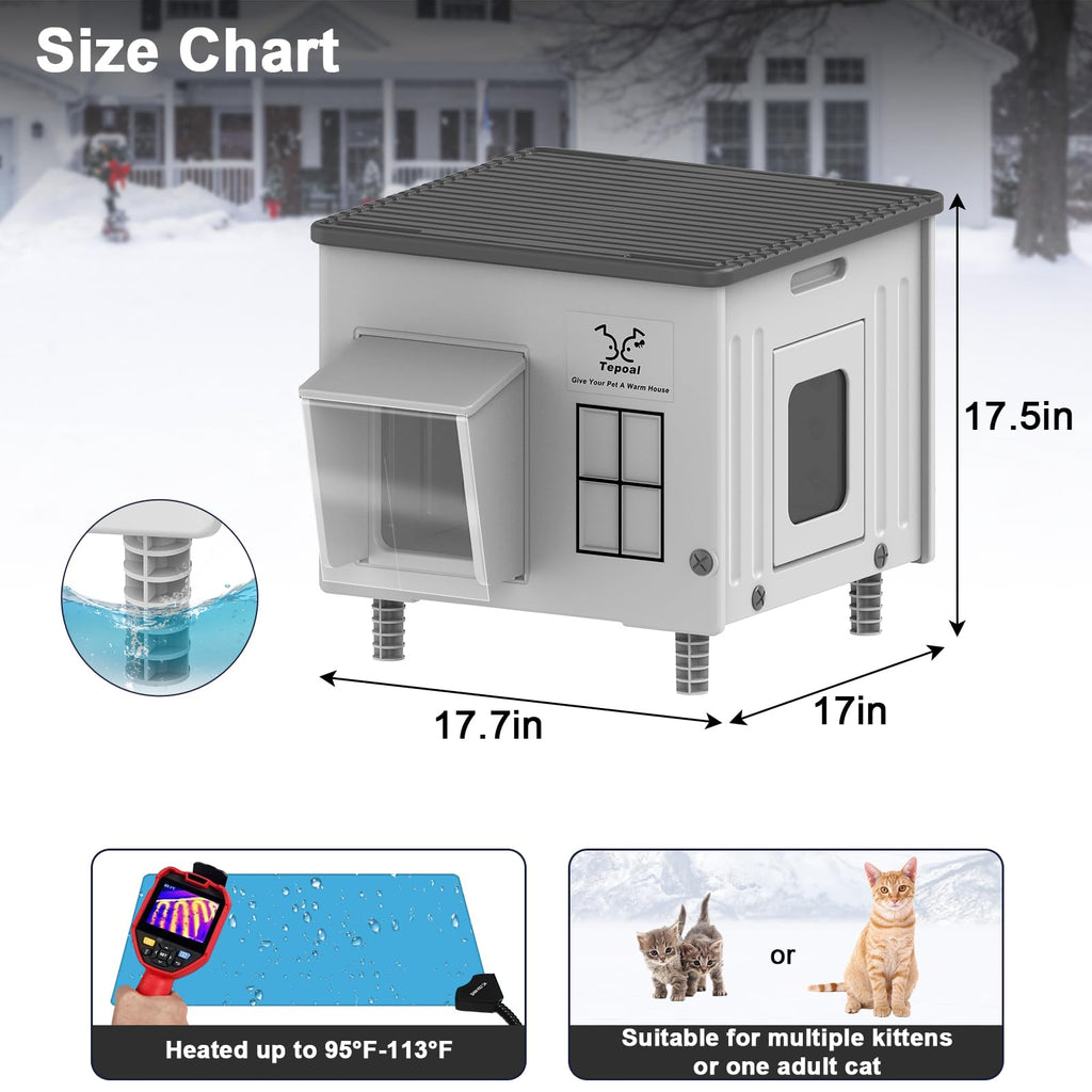 Heated Insulated Cat House P593617