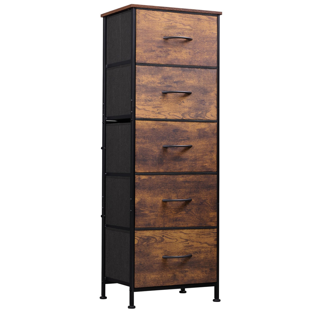 5 Drawer Rustic Brown Dresser T1788