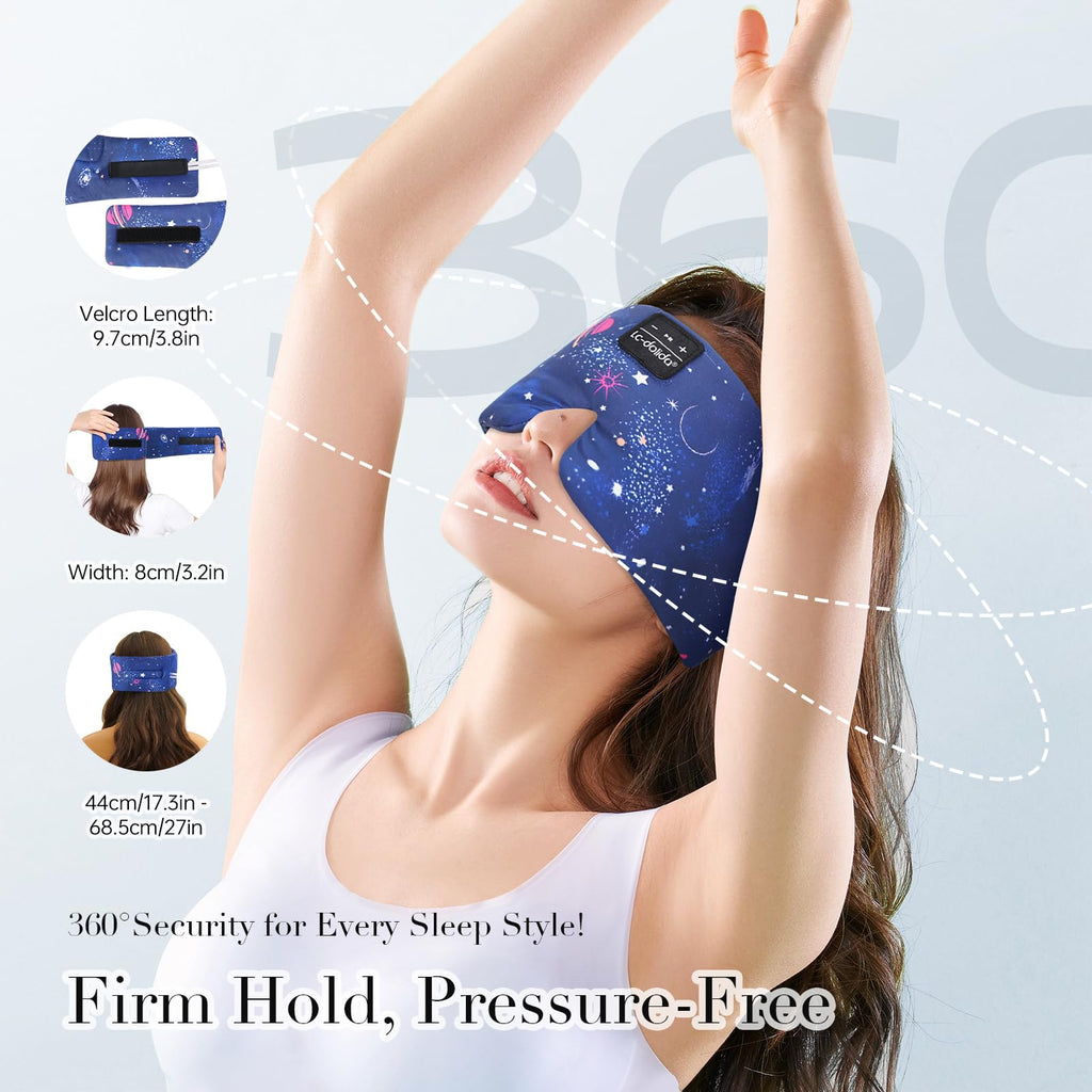 Sleep Mask with Bluetooth Headphones and Silk Sleep Mask Z939507