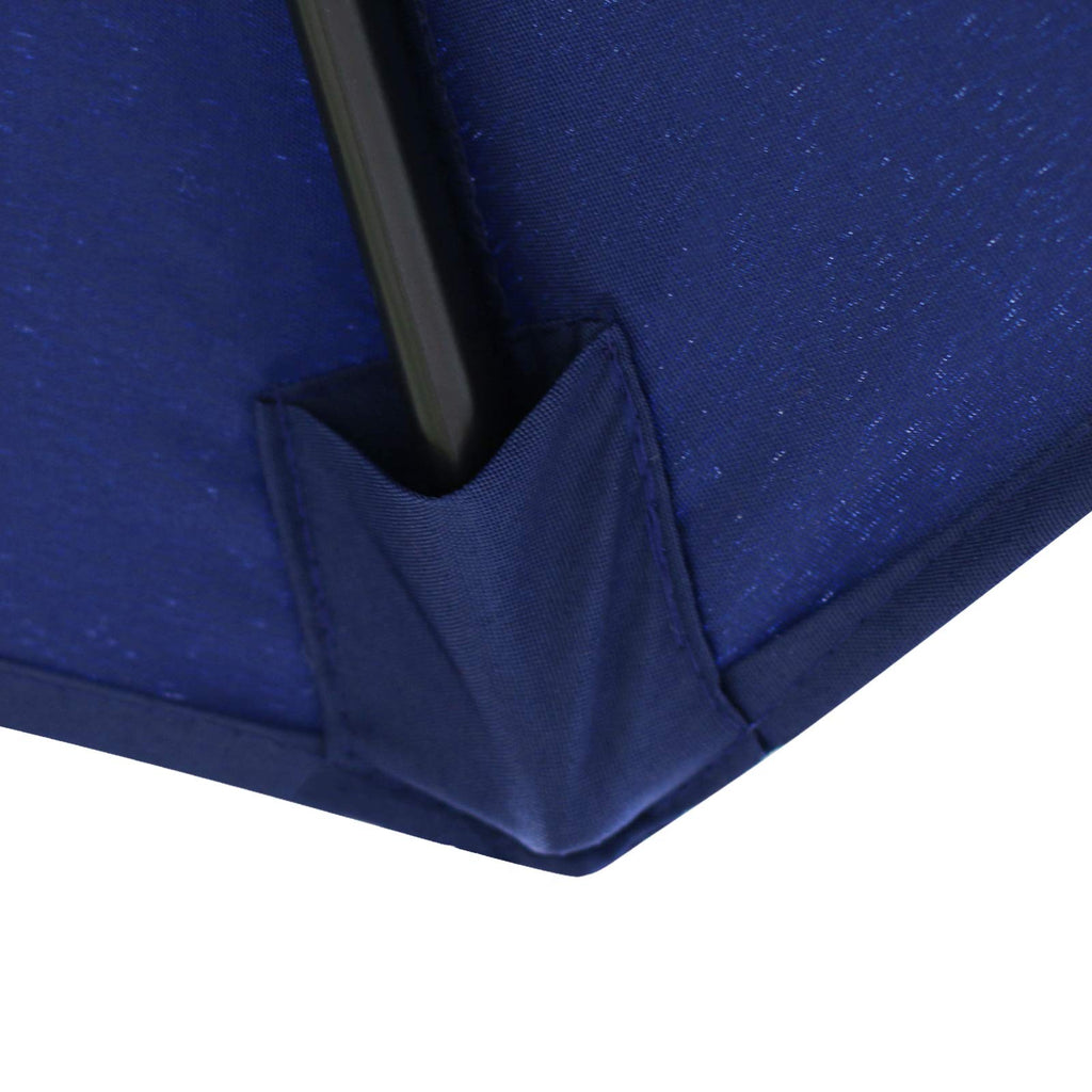 9' Patio Umbrella with 8 Ribs Navy Blue Y7050