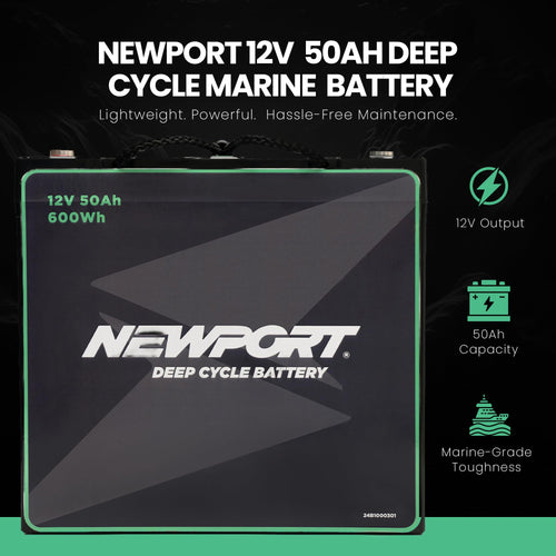 12V50Ah Deep Cycle Sealed AGM Marine Battery T5171