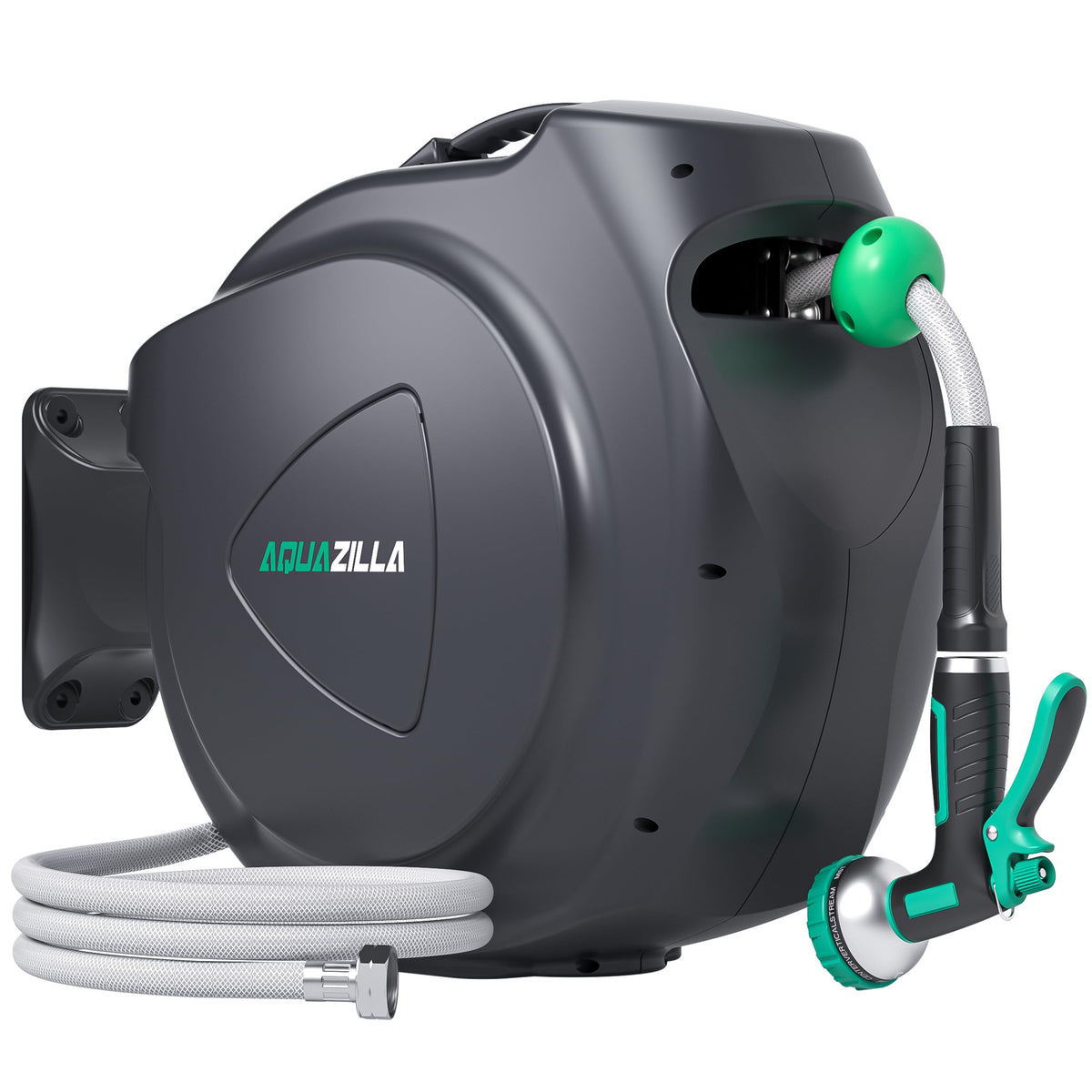 Retractable Garden Hose Reel, 65FT +6FT 5/8" Wall Mounted G20988