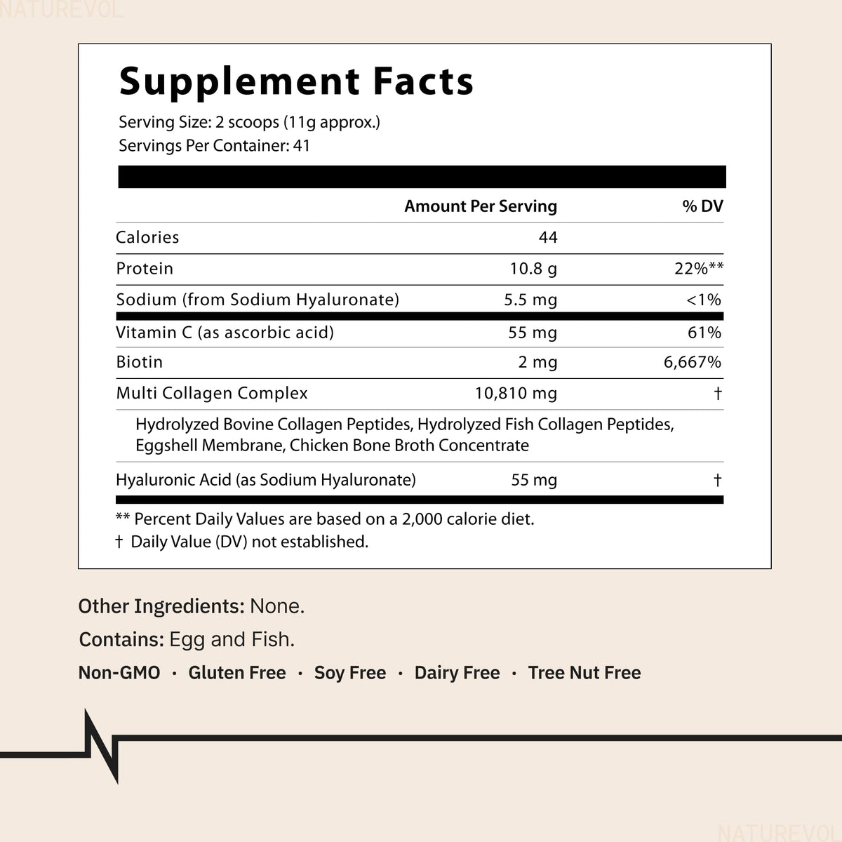 Multi Collagen Peptides Powder 1 lb Unflavored E67640