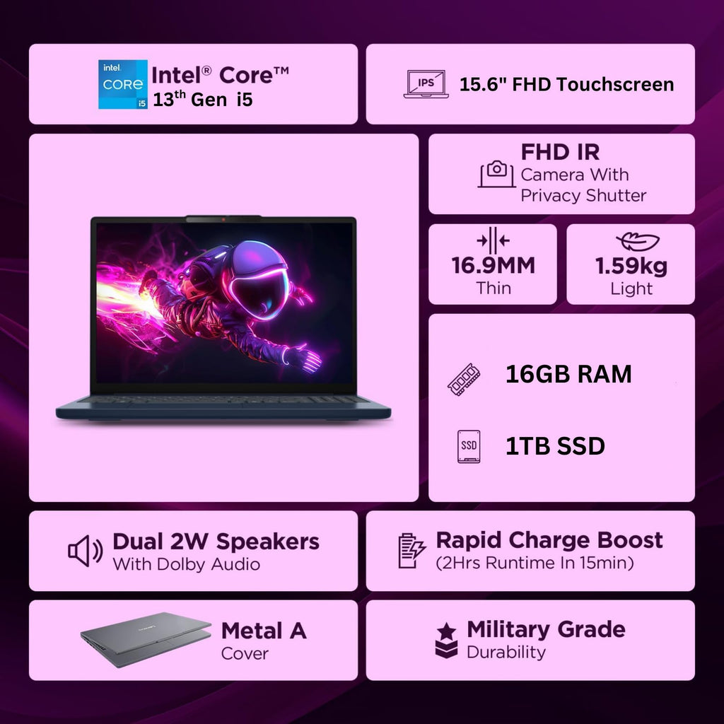 15.6" FHD Touchscreen Laptop, 16GB RAM, 256GB SSD Y956