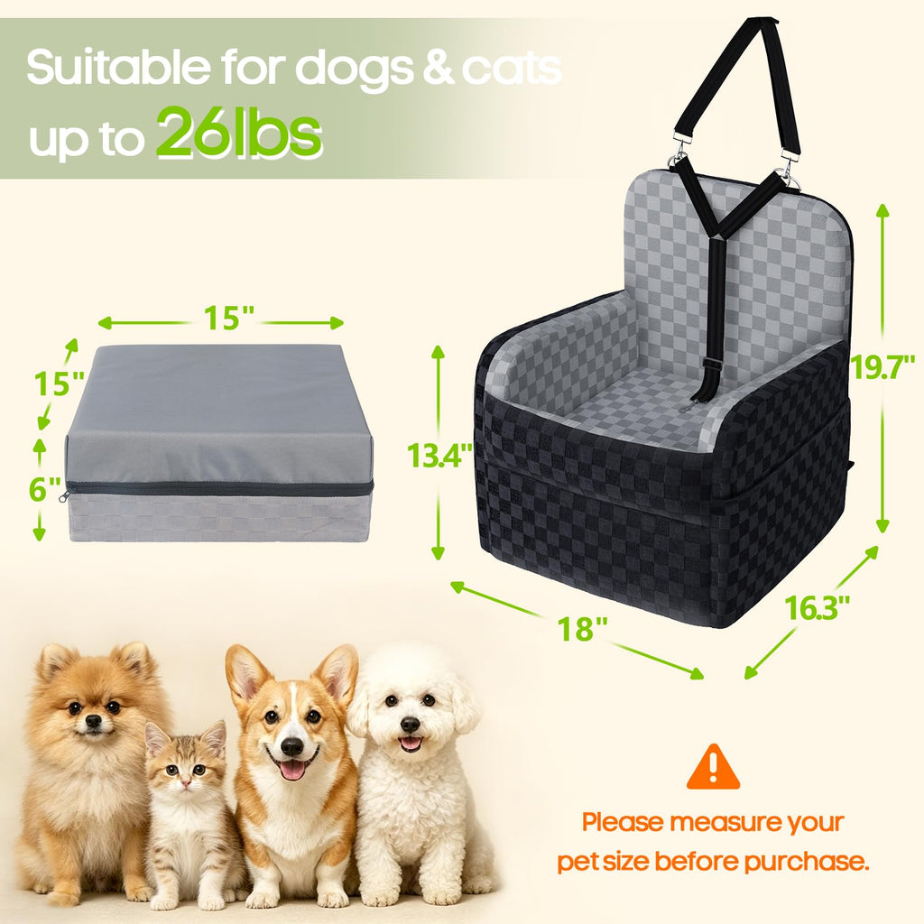 Waterproof Dog Booster Car Seat L127