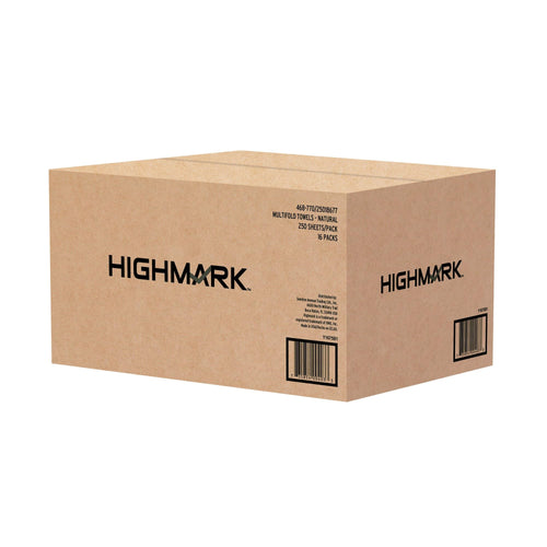 100% Recycled Multifold Paper Towels, Natural, 250 Per Sleeve, Case Of 16 Sleeves E821