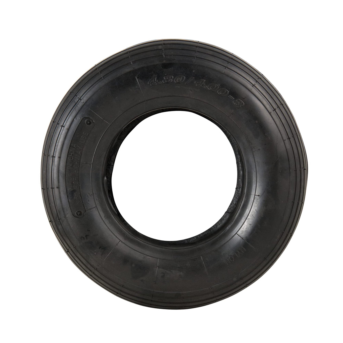 4.80/4.00-8" Ribbed Tread Pneumatic Tire and Inner Tube Set X365840