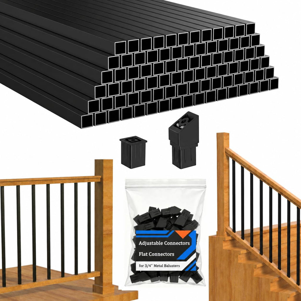 120 Pack 32" Black Aluminum Deck Balusters K695