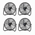 20" 3-Speed Metal Floor Fan 4-Pack Q16656