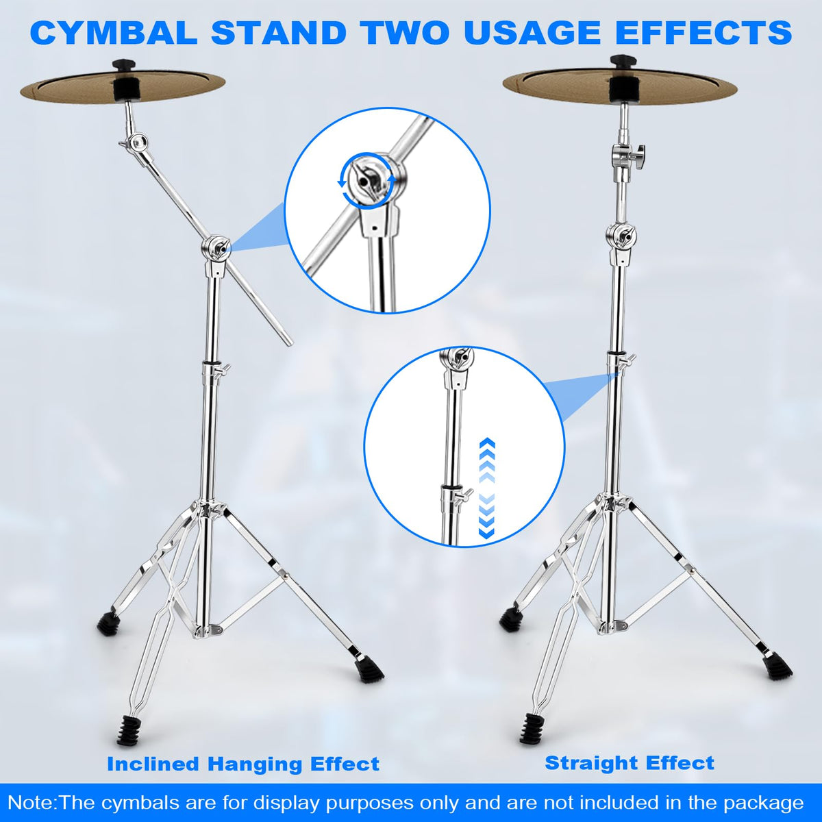 Adjustable 2 Pack Cymbal Boom Stand F4193