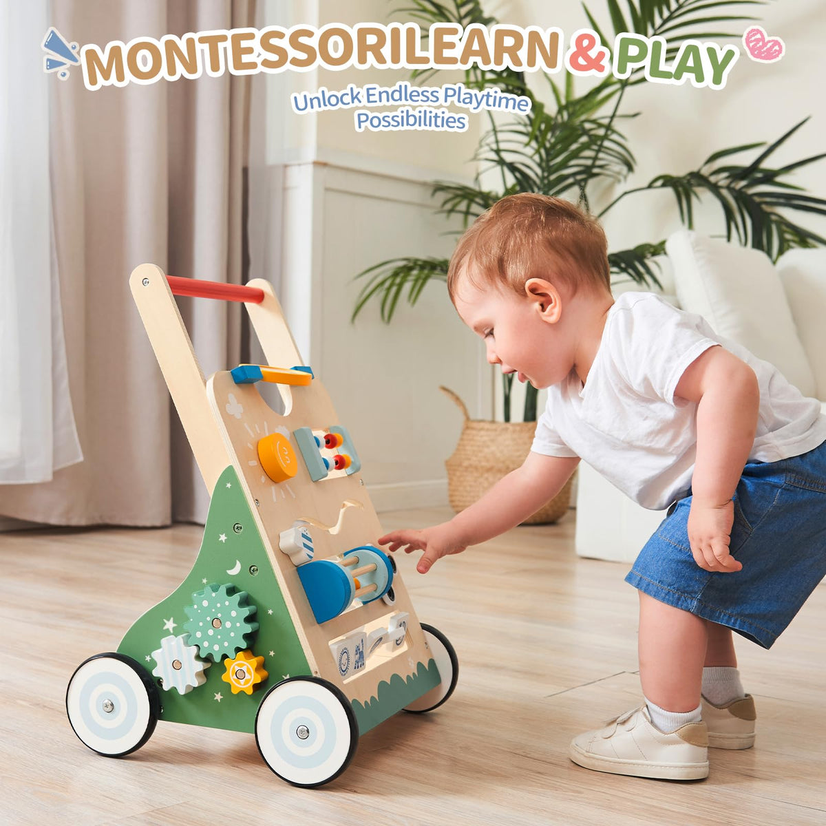 Wooden Baby Walker F7621