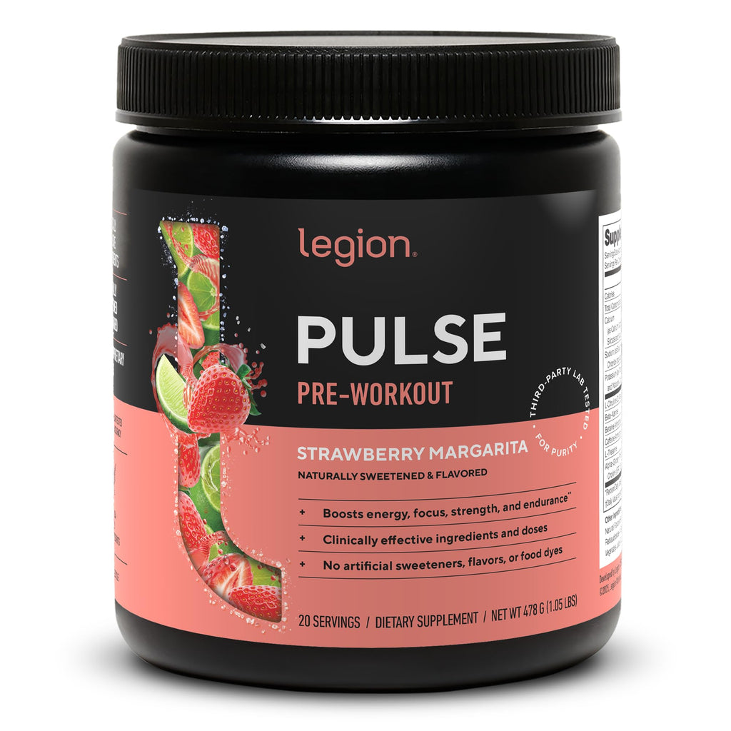 Pre-Workout Powder, 350mg Caffeine, Strawberry Margarita T702