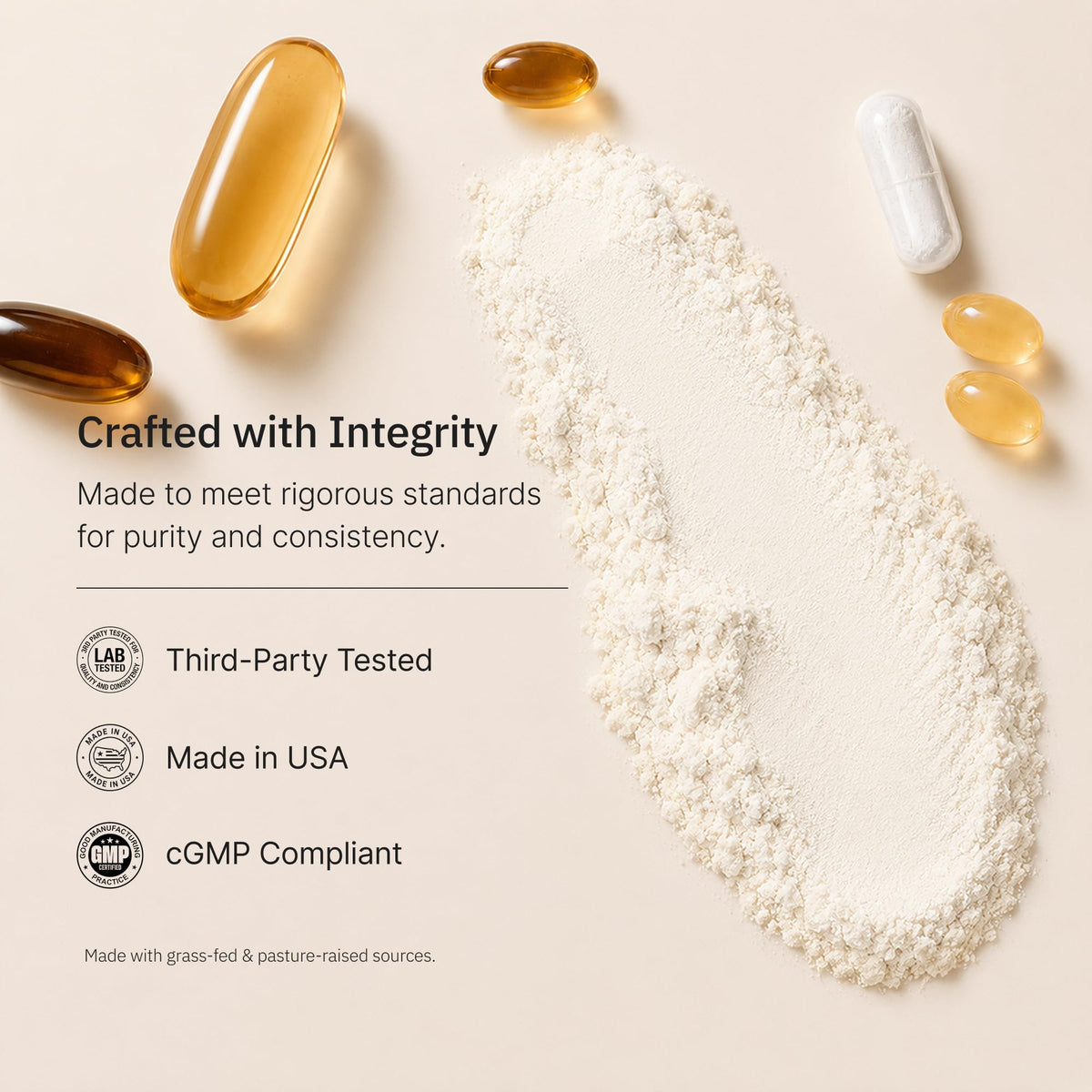 Multi Collagen Peptides Powder 1 lb Unflavored E67640
