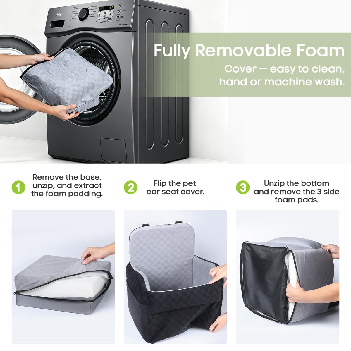 Waterproof Dog Booster Car Seat L127