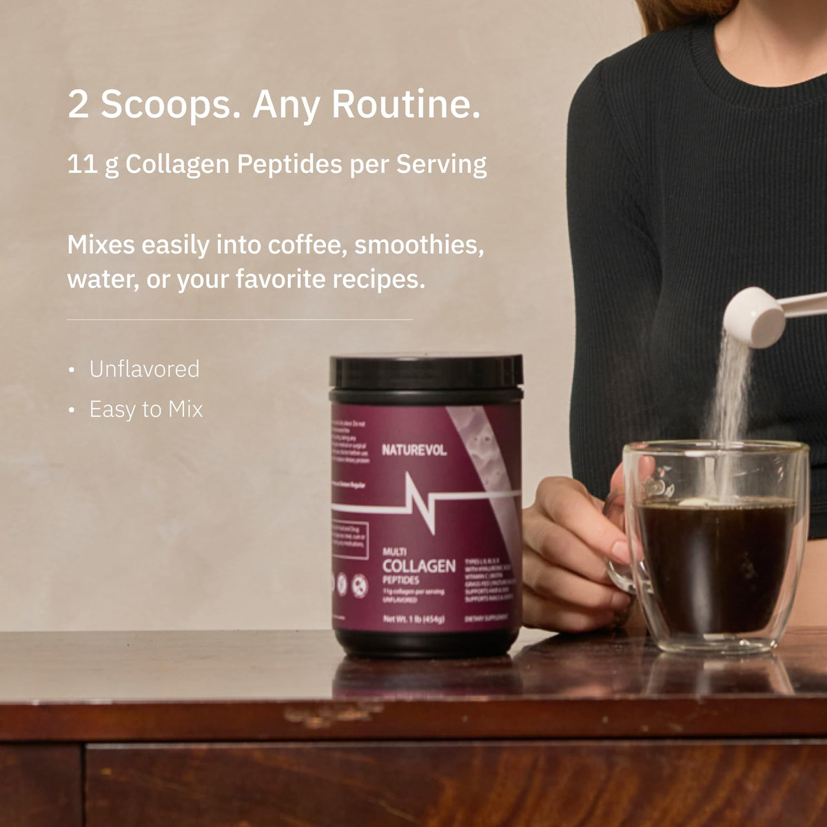 Multi Collagen Peptides Powder 1 lb Unflavored E67640