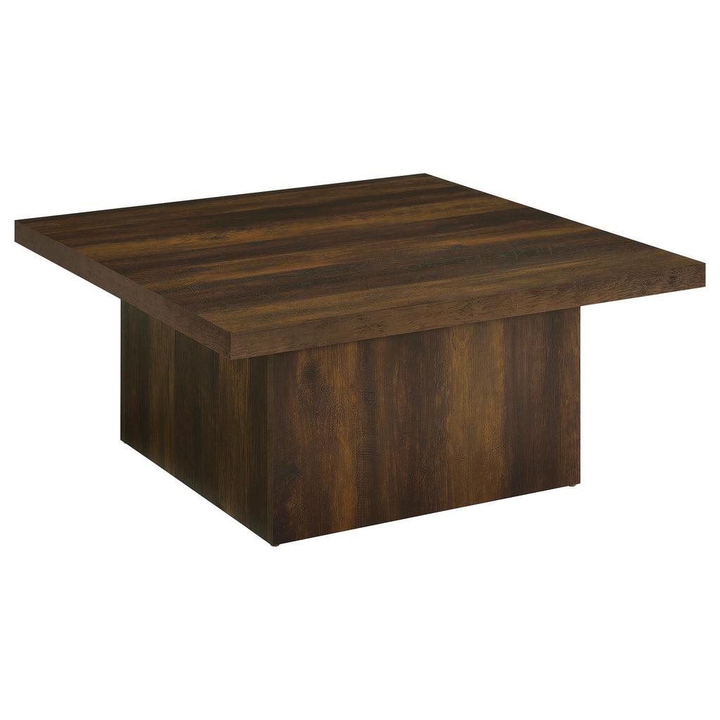 Dark Pine 2-Piece Square Coffee Table Set F198