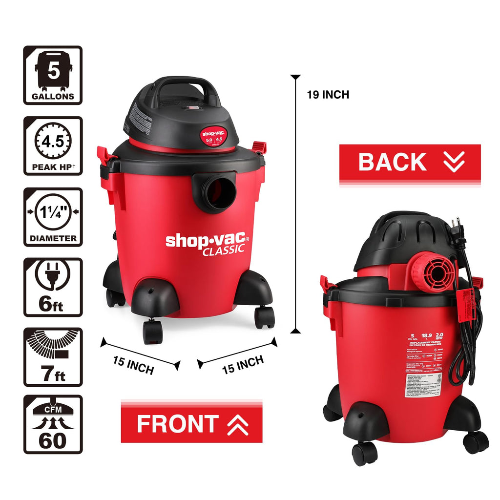 5 Gallon Wet/Dry Vacuum with Blower I9090