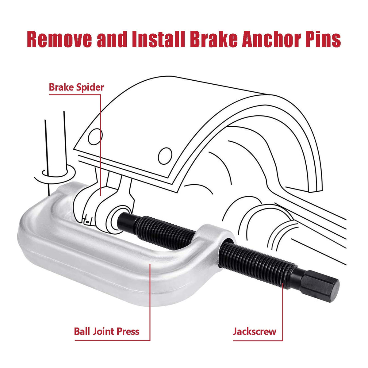 4 in 1 Ball Joint Service Tool Kit 2WD & 4WD X53253