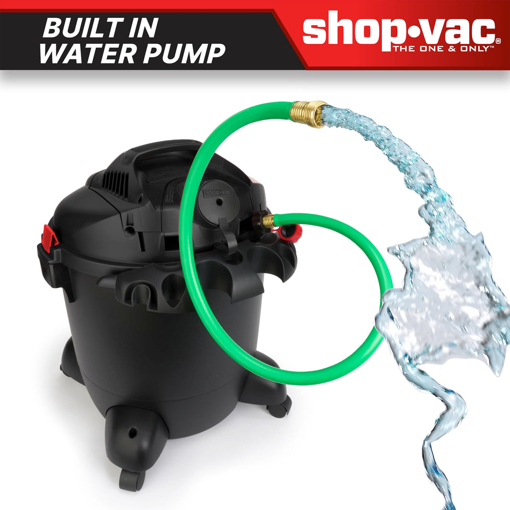 12 Gallon Wet Dry Pump Vacuum with Built-in Water Pump L253020