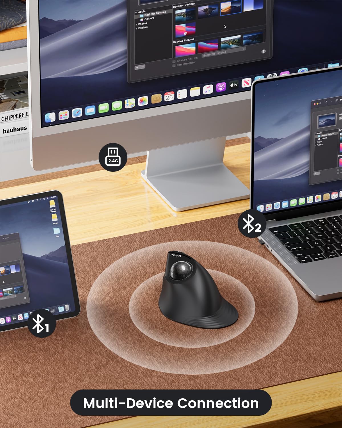 Wireless Vertical Trackball Mouse J367522