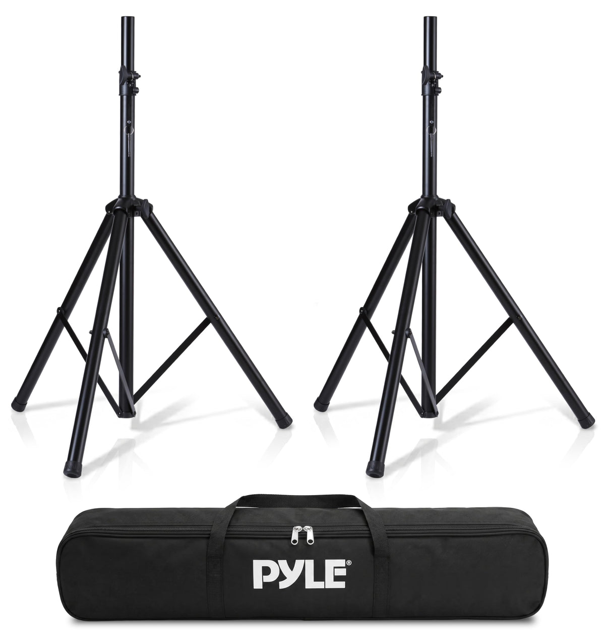 Black Dual Speaker Stand Kit with Storage Bag G848