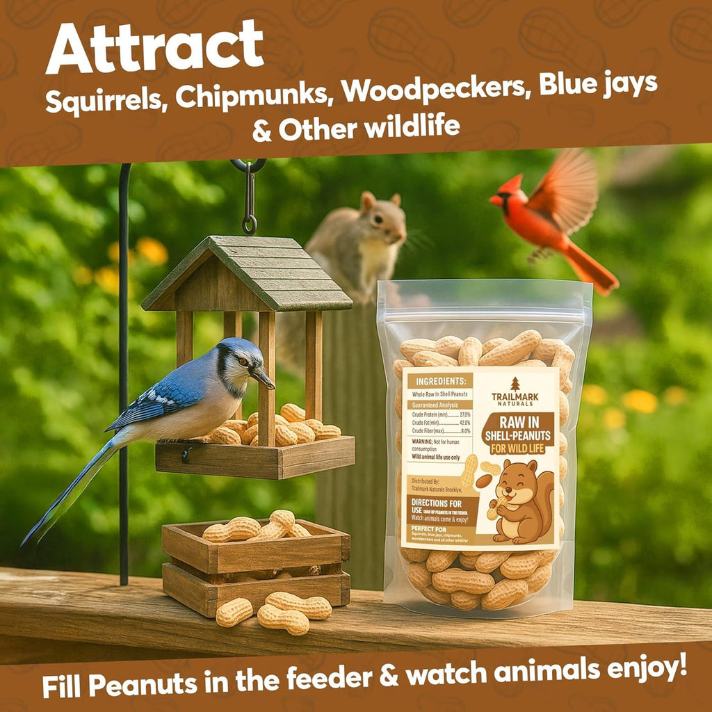 Raw Peanuts for Squirrels and Birds, 12 Pounds S243