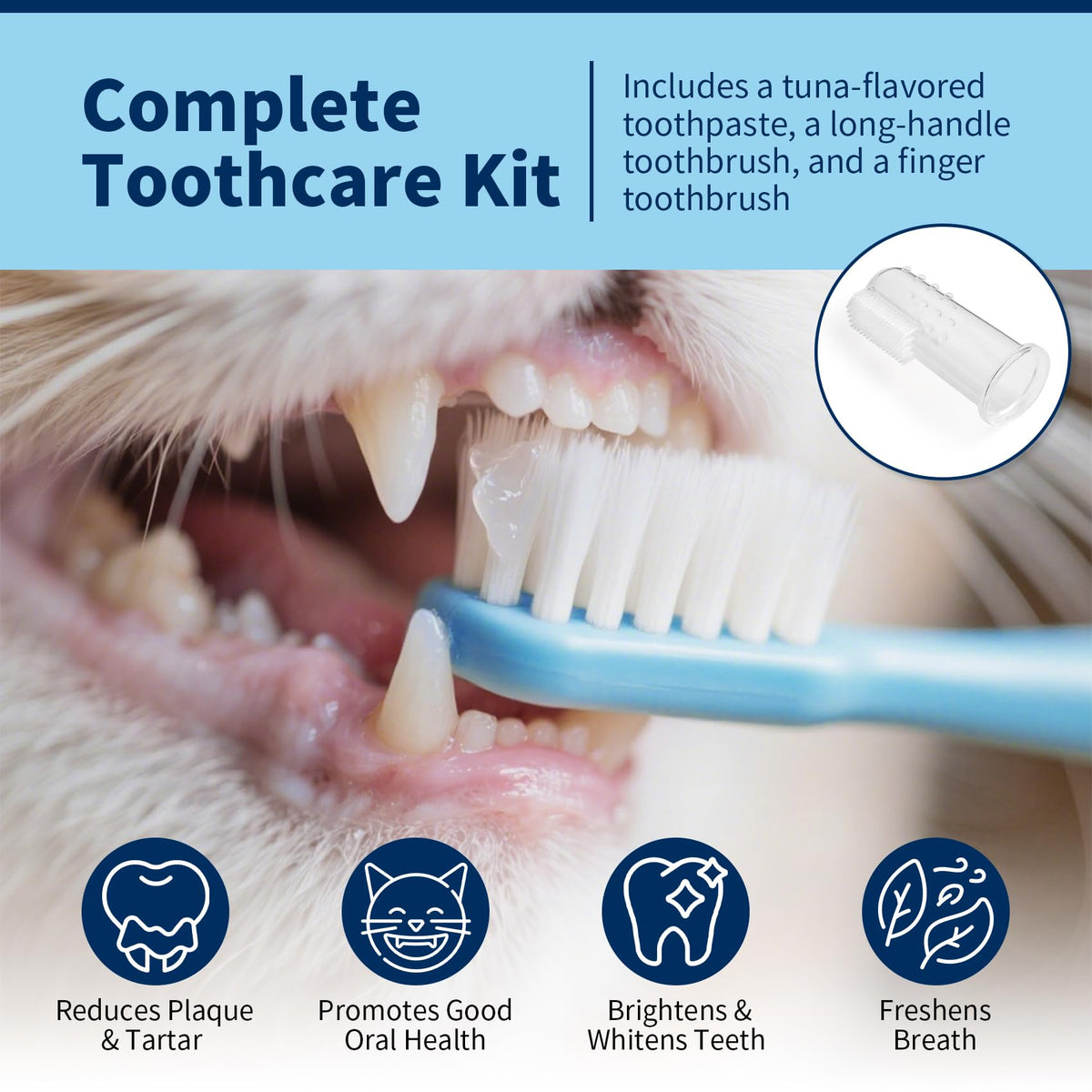 Tuna Flavor Toothpaste 1.06 oz with Toothbrush & Finger Brush U121
