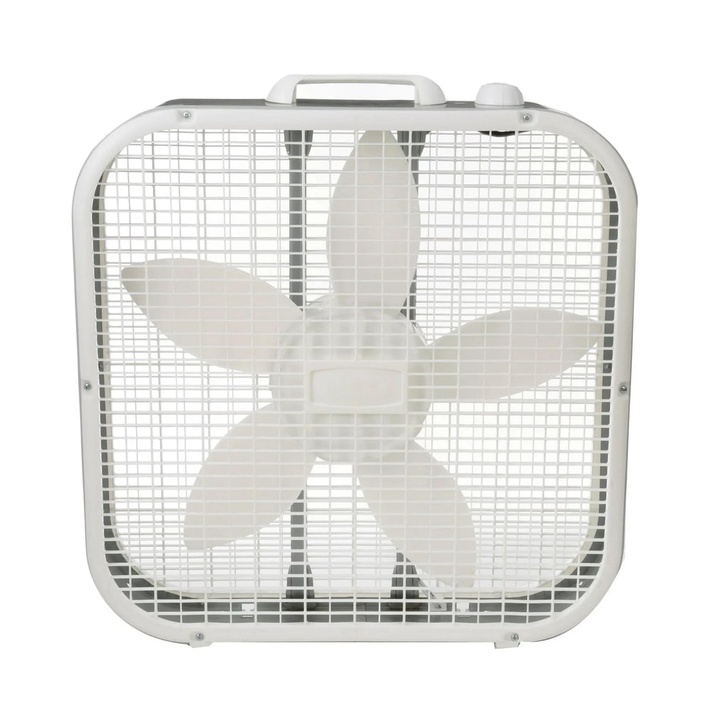 20" 3 Speeds White Portable Floor Fan W405