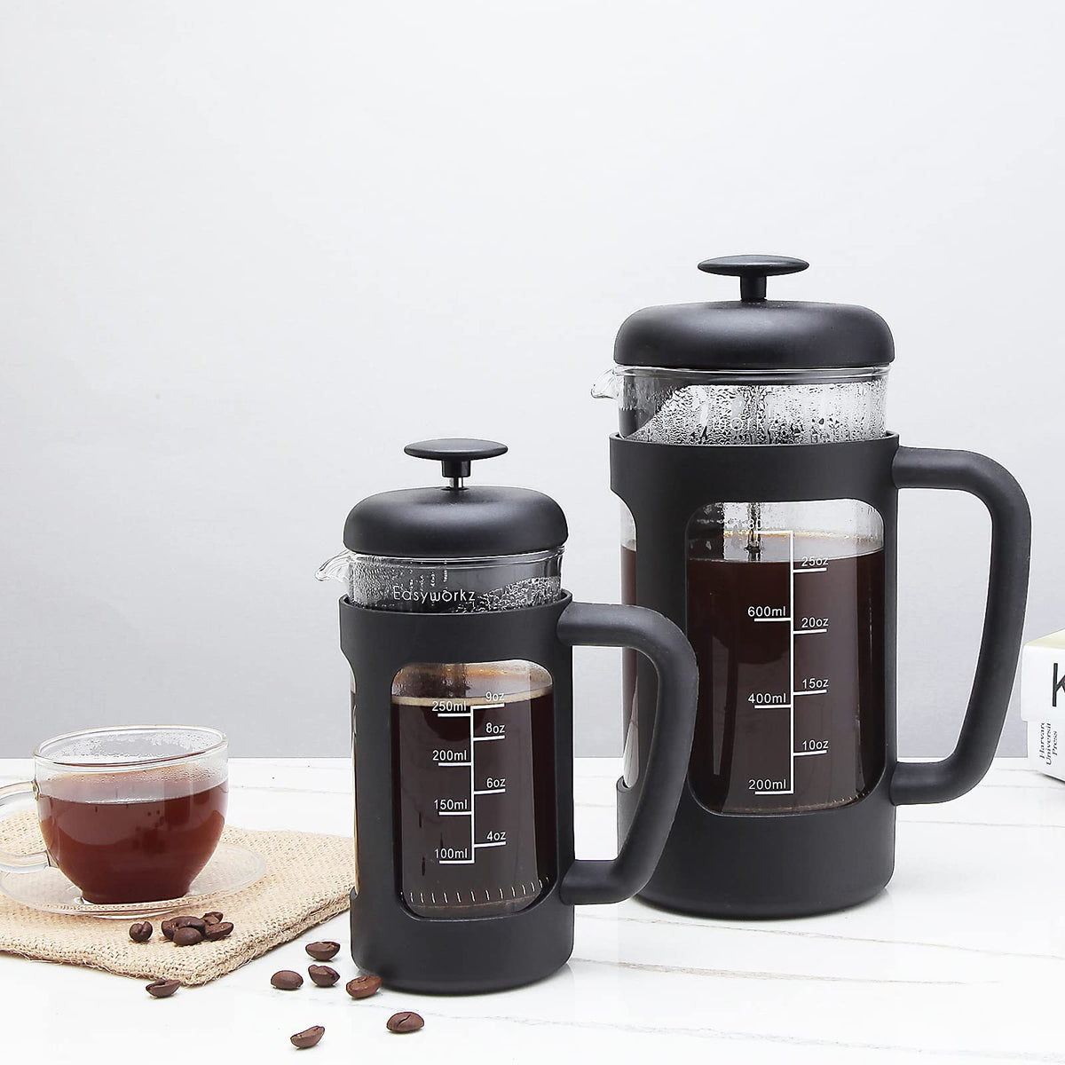 12 oz French Press Coffee Tea Maker with Measuring Coffee Spoon M234211