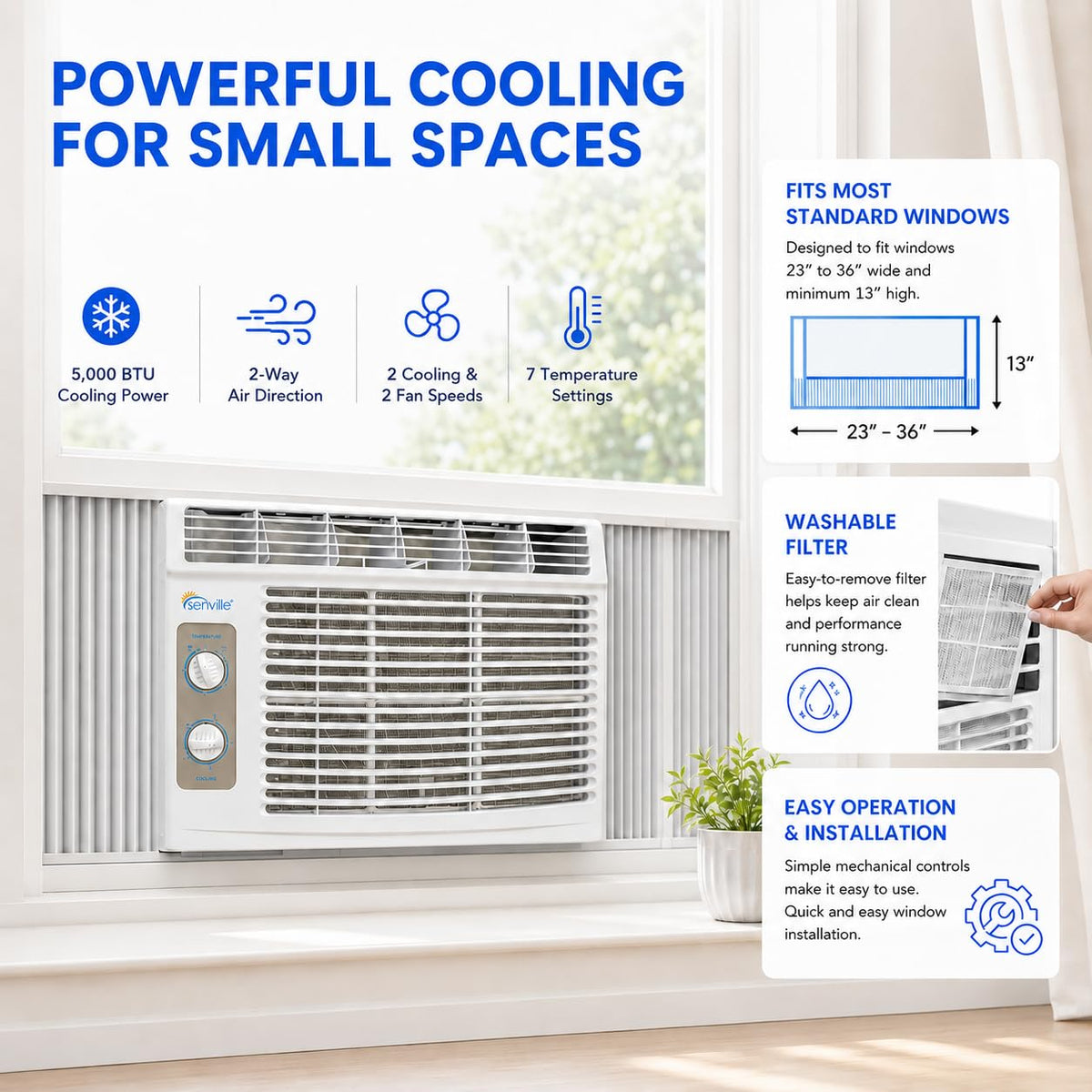 Window Air Conditioner 6000 BTU P414108