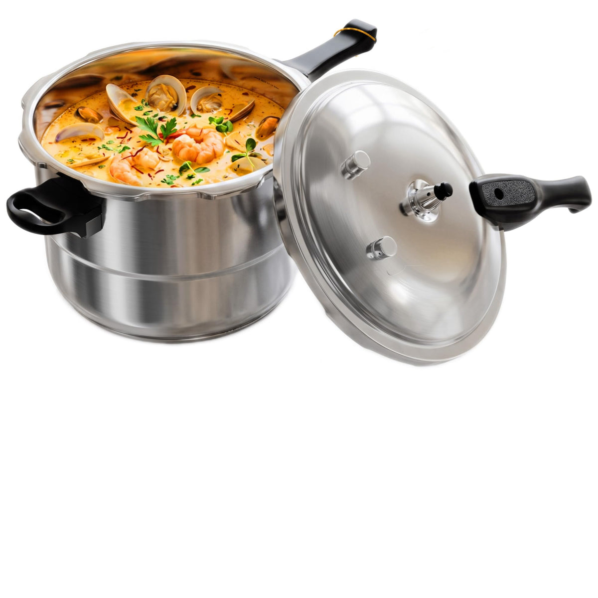 4QT Aluminum Pressure Cooker with Rack G47997