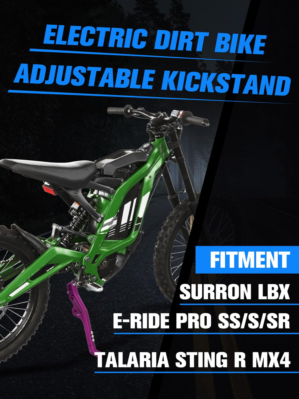 Adjustable CNC Kickstand for Electric Dirt Bike B98932