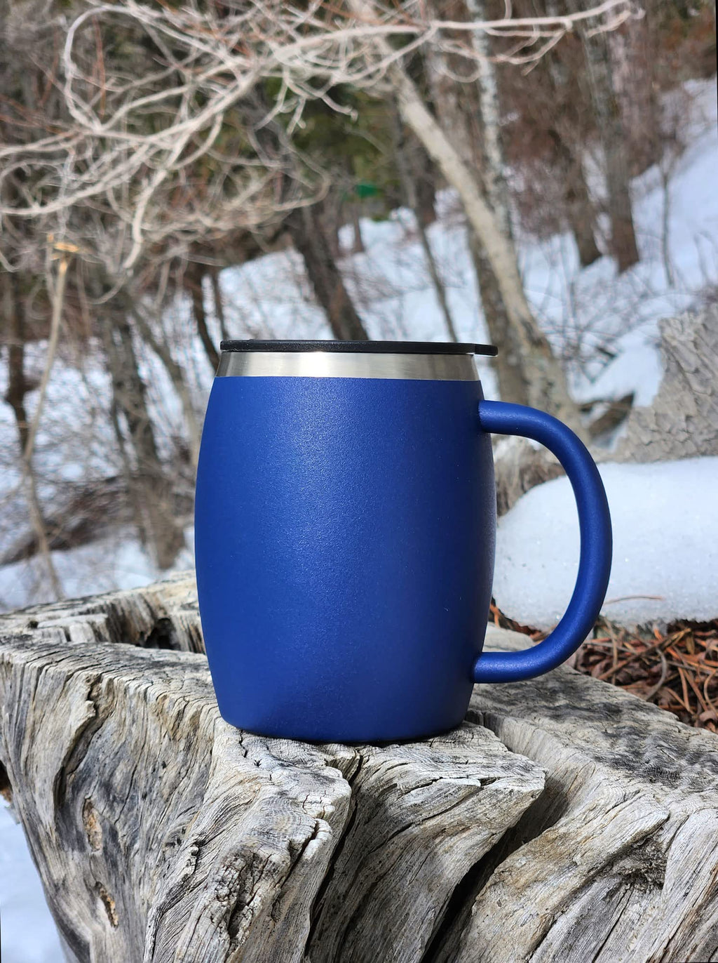 Stainless Steel Insulated Coffee Mugs Set of 2 14oz J342