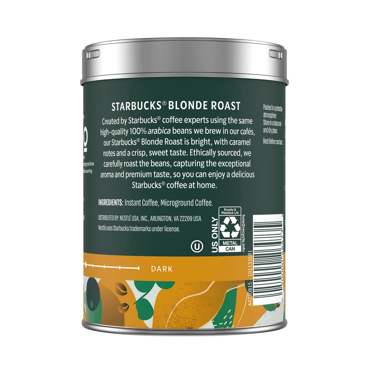 Instant Coffee Blonde Roast 3 Tins 3.17 oz D7452