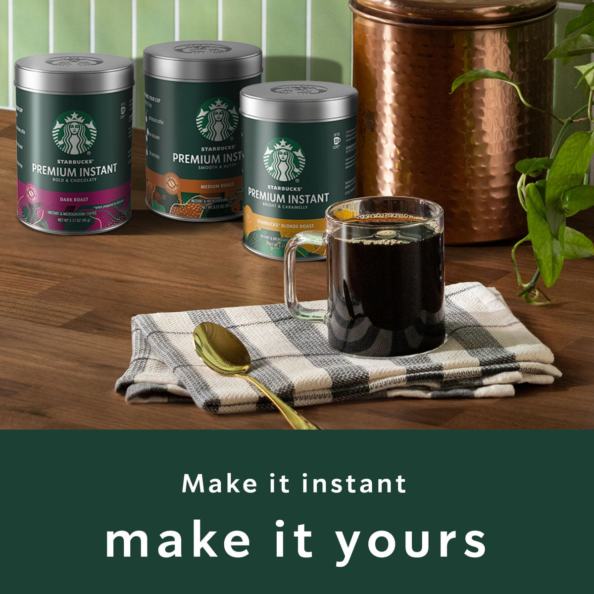 Instant Coffee Blonde Roast 3 Tins 3.17 oz D7452